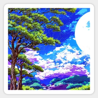 Anime Style Landscape Sticker